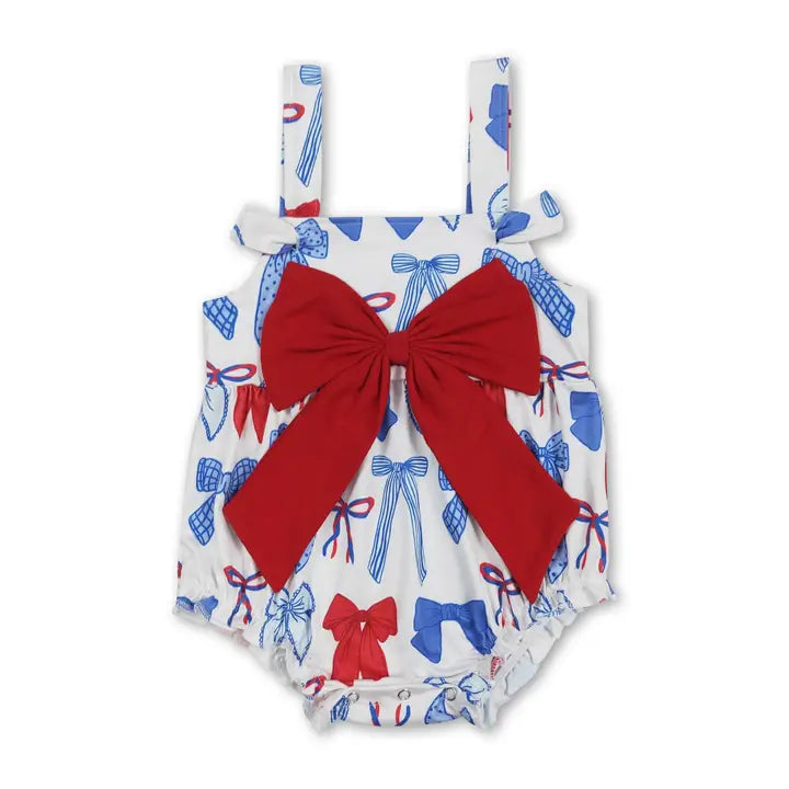 4TH OF JULY BOW ROMPER