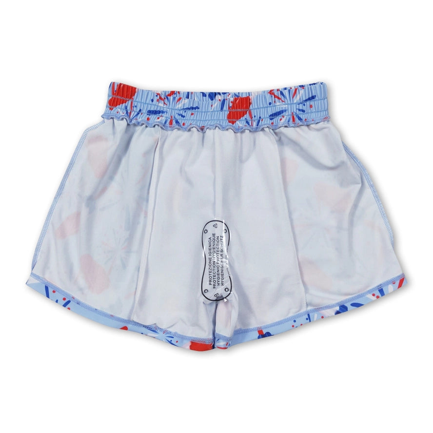 BLUE FIREWORK POPSICLE SHORTS