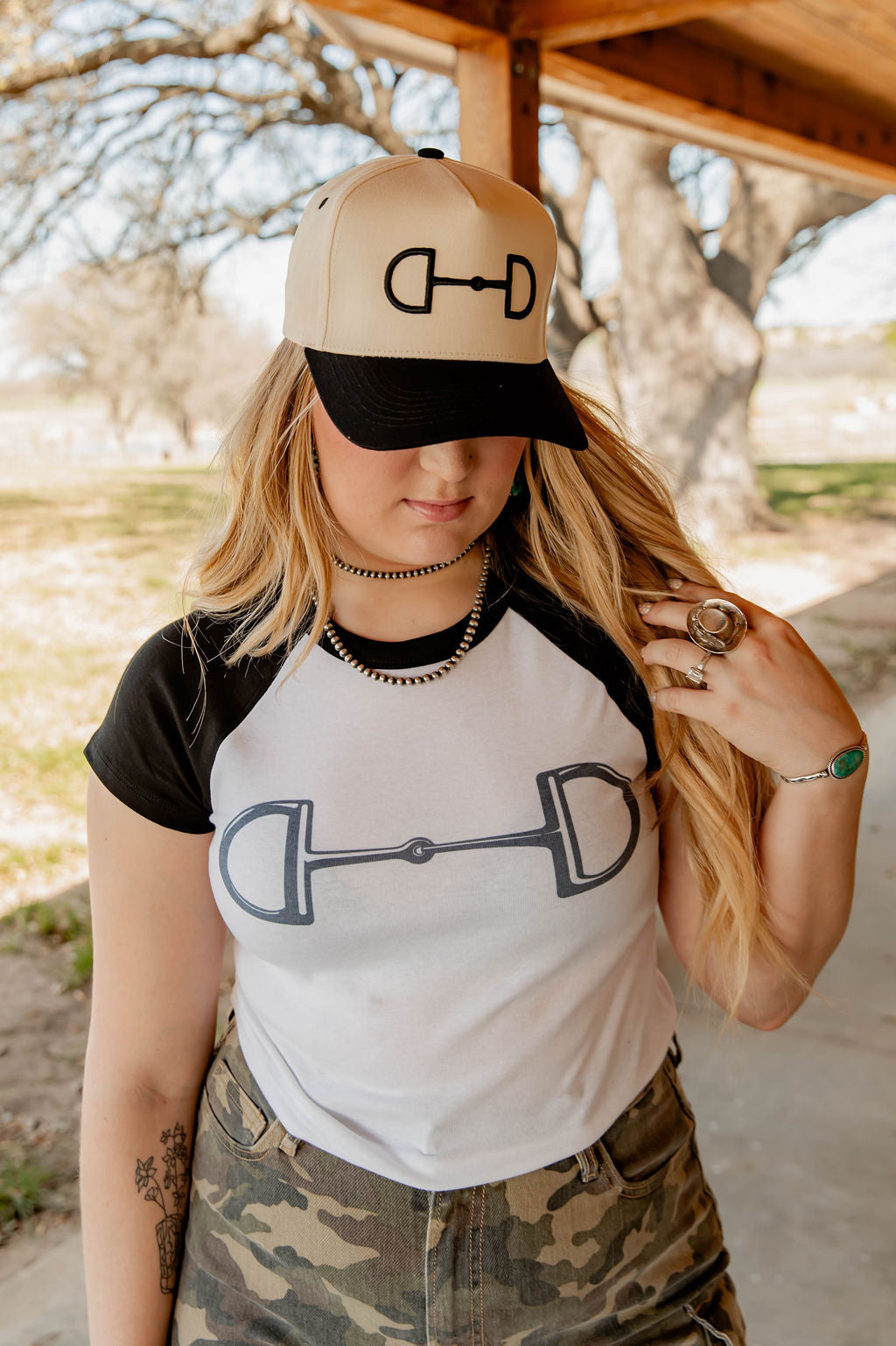 Black Snaffle Bit Hat