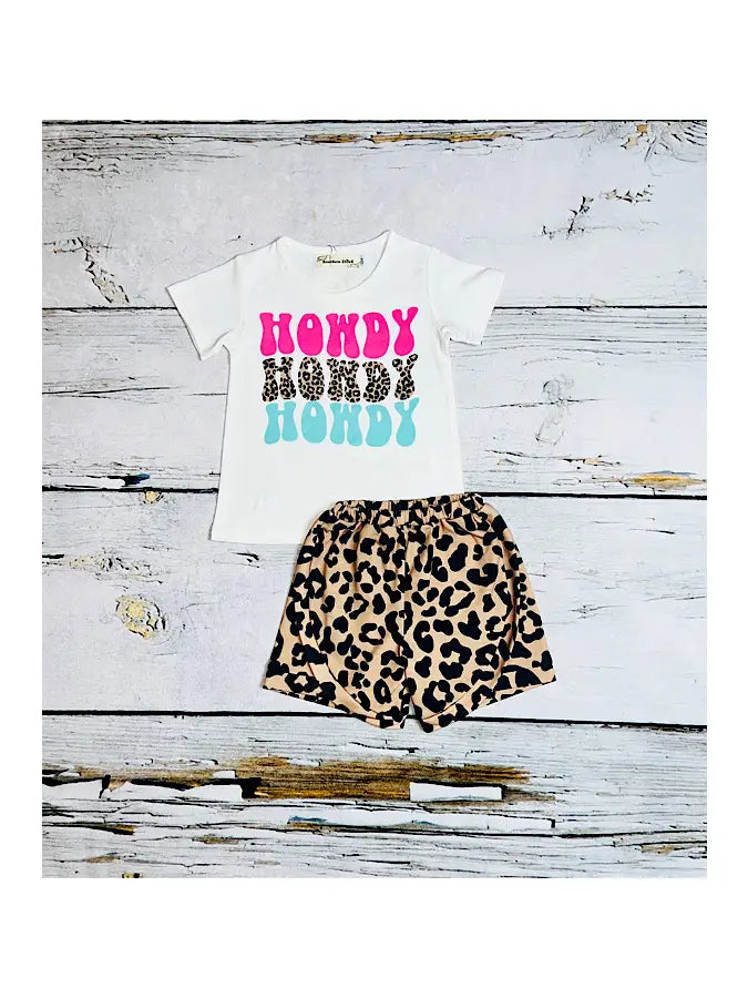 "HOWDY, HOWDY, HOWDY" LEOPARD 2PC