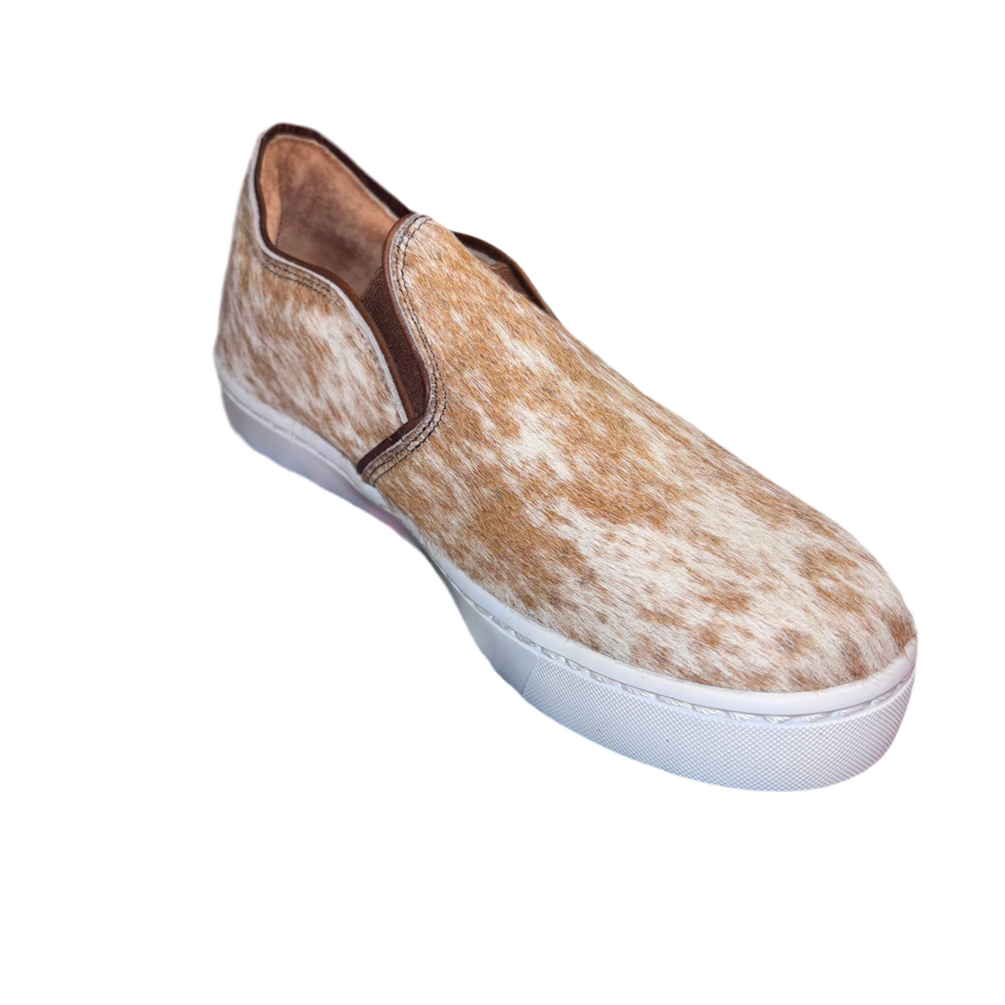 RED COWHIDE TENNIS SHOES