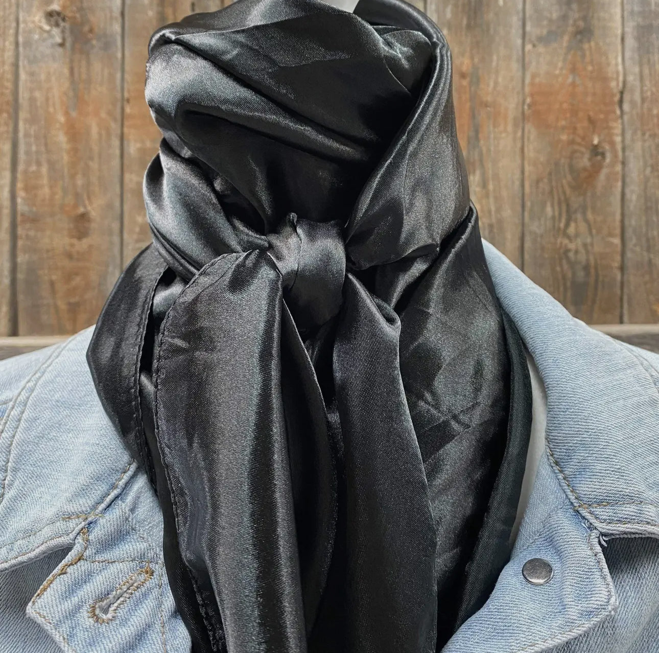 SOLID BLACK WILD RAG
