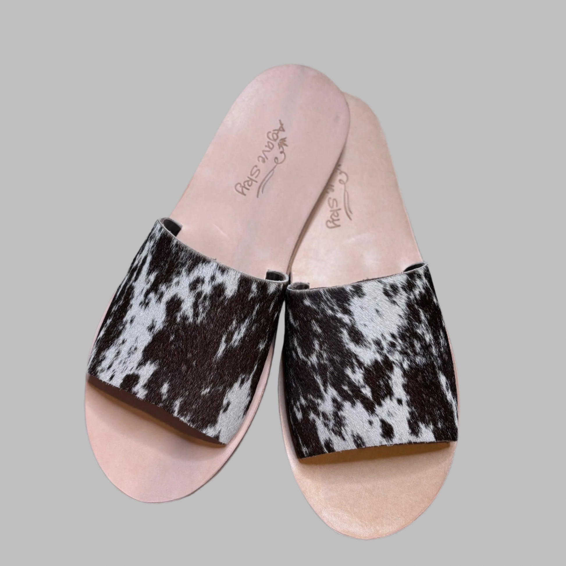 BROWN & WHITE SANDALS image 3