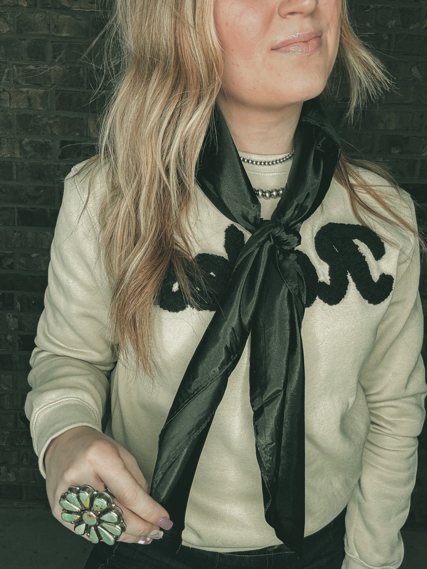 SOLID BLACK WILD RAG