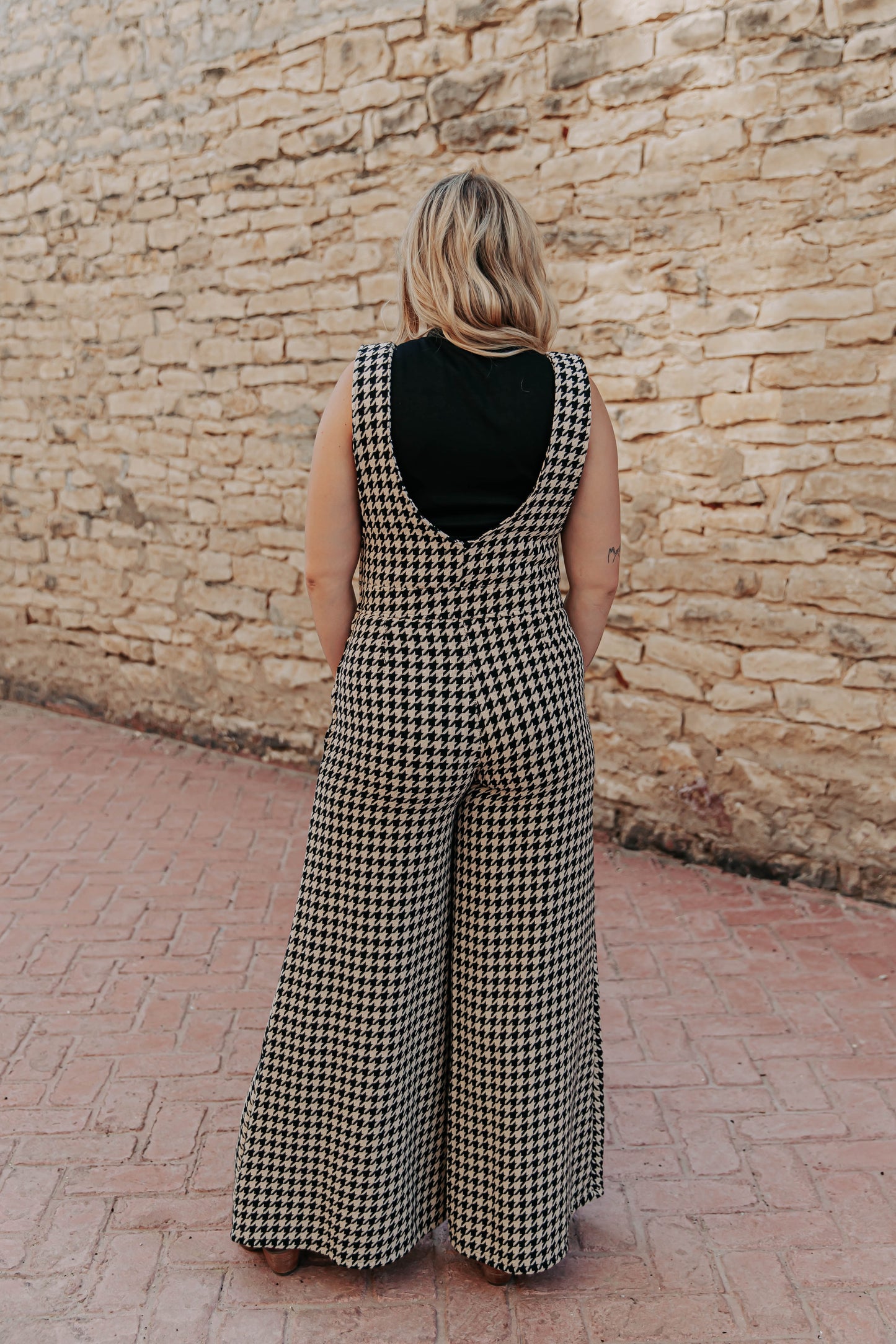 SPICY PLAID JUMPSUIT