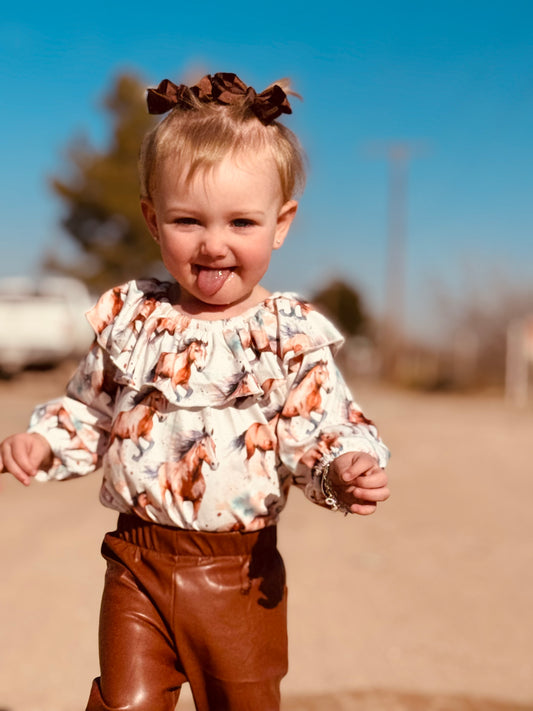 RUNNING HORSE ONESIE