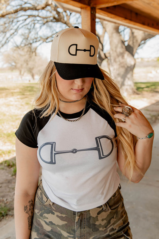 Black Snaffle Bit Hat