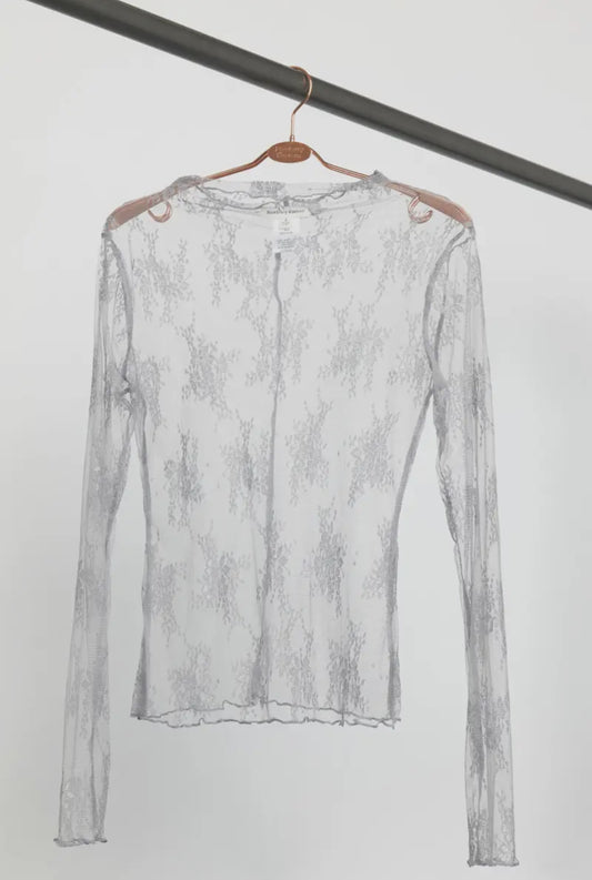 GREY MESH LONG SLEEVE image 0