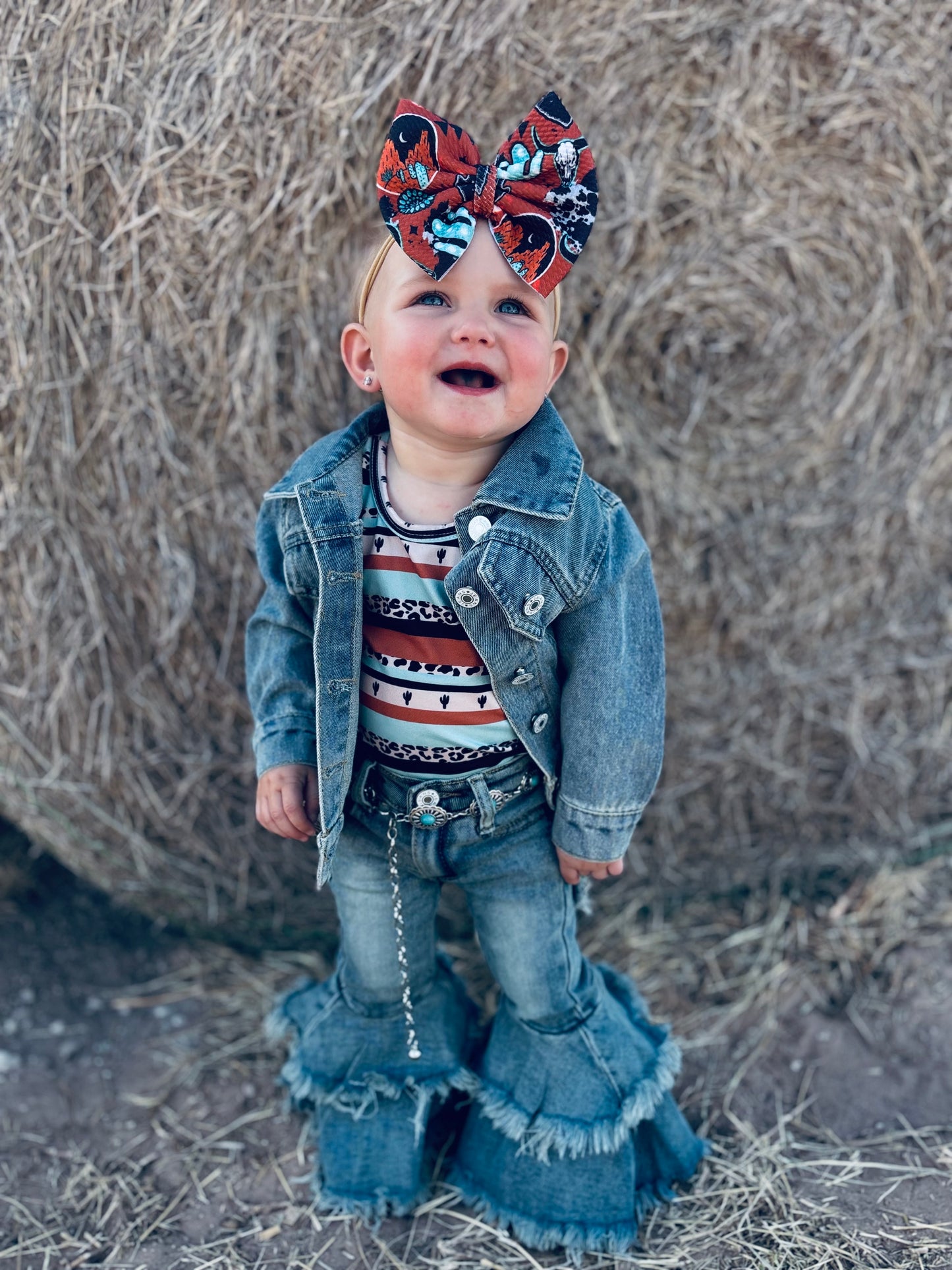 DENIM FRINGE JACKET image 2