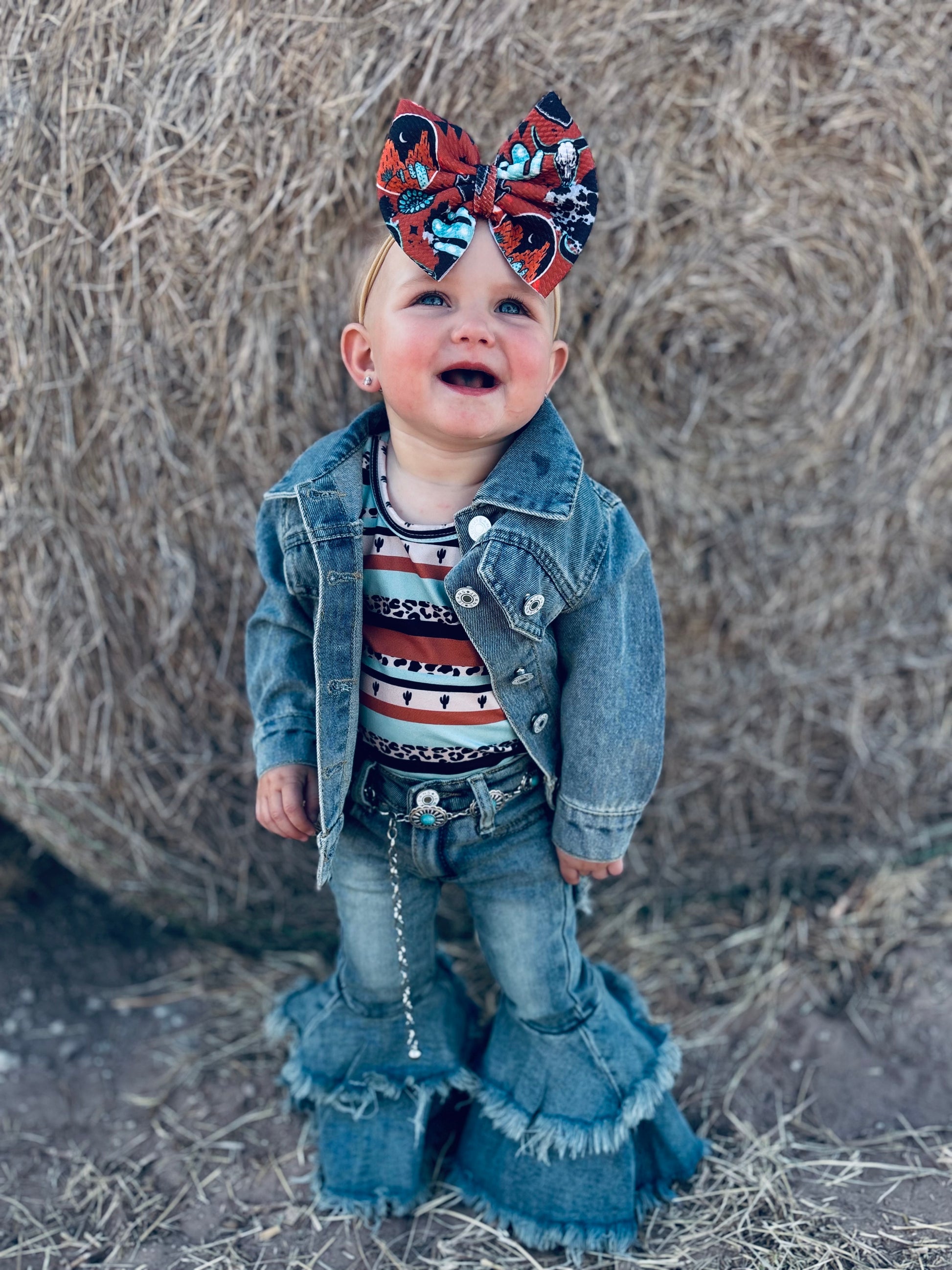 DENIM FRINGE JACKET image 2