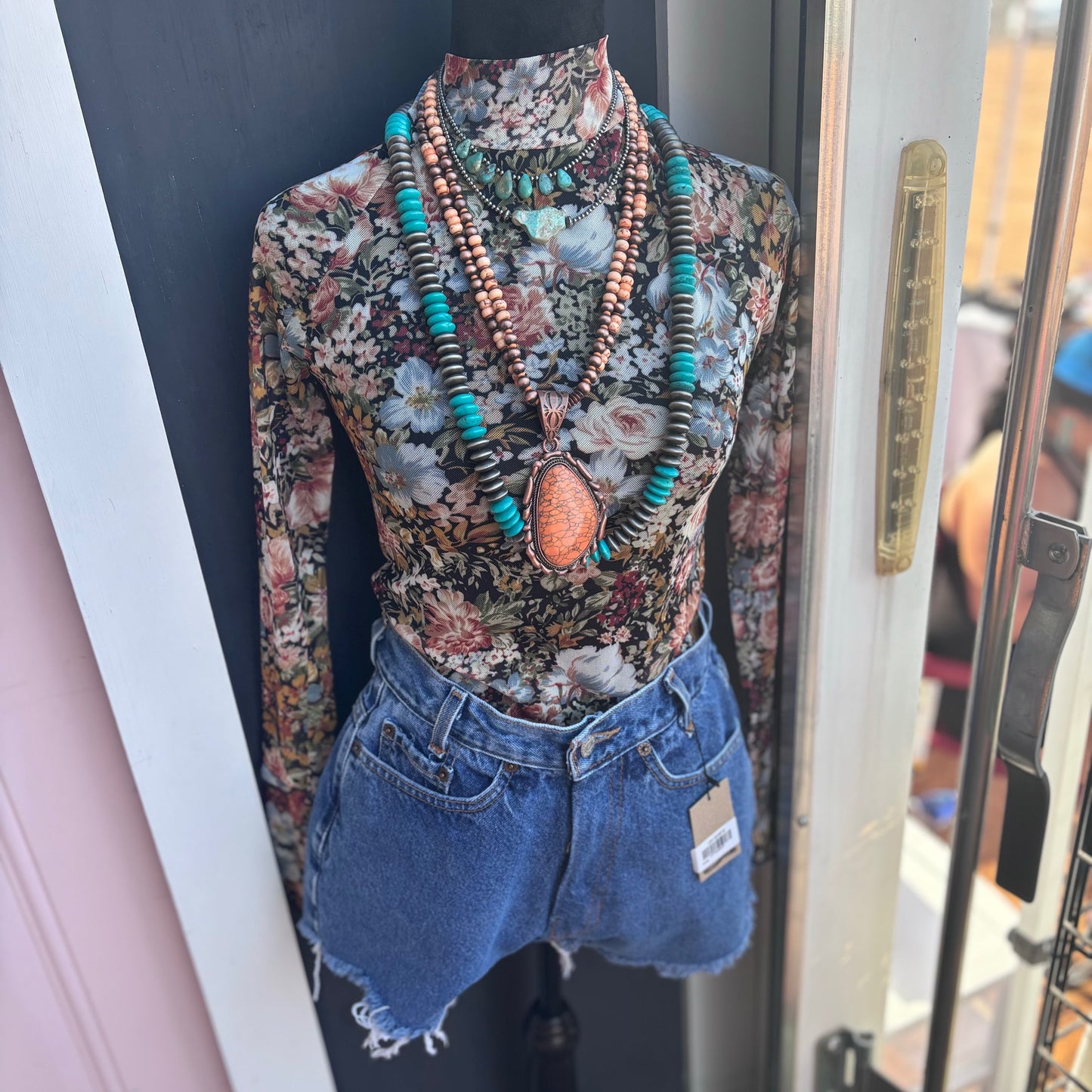 FLOWER MESH SHIRT image 0